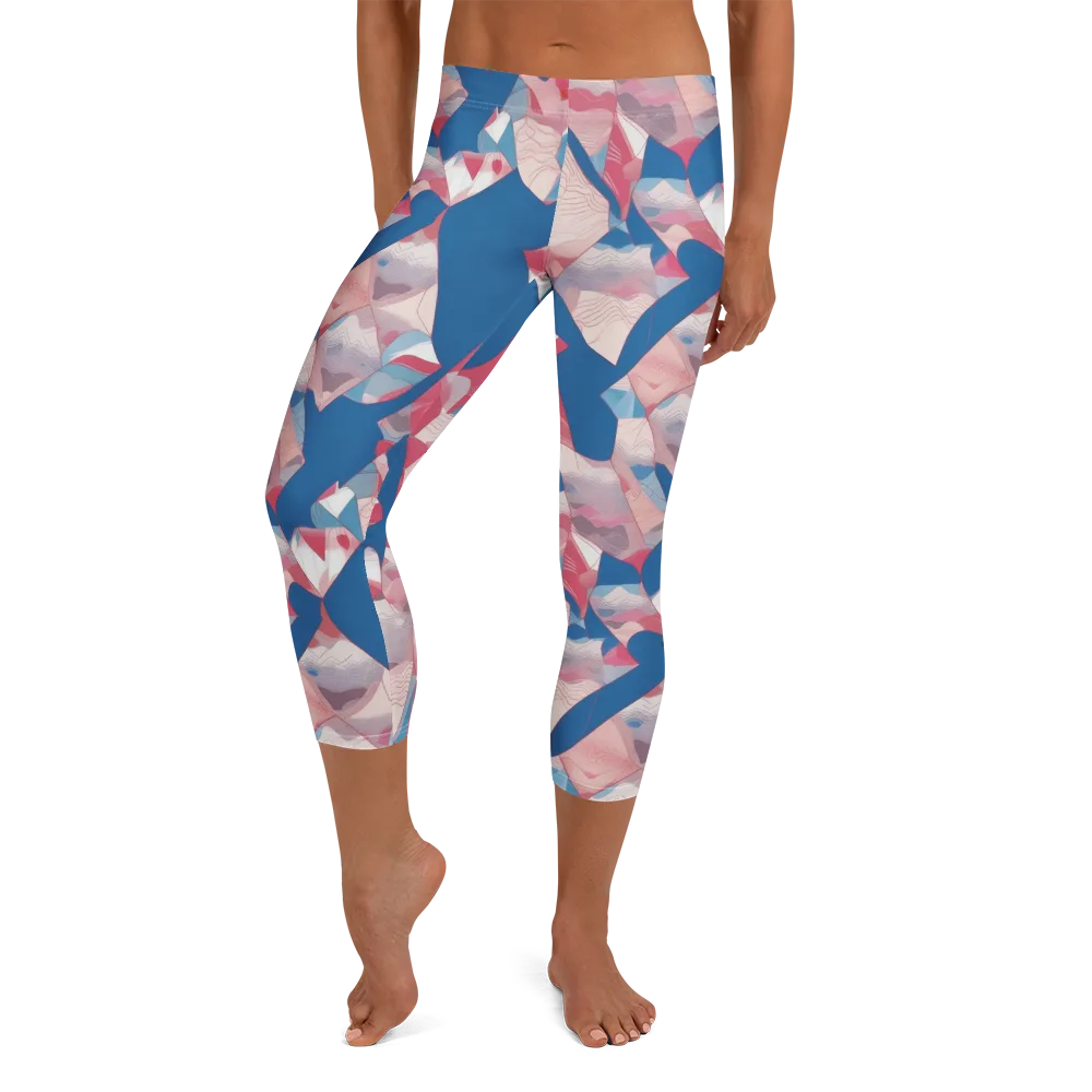 Pink Tectonics on Capri Leggings — Front