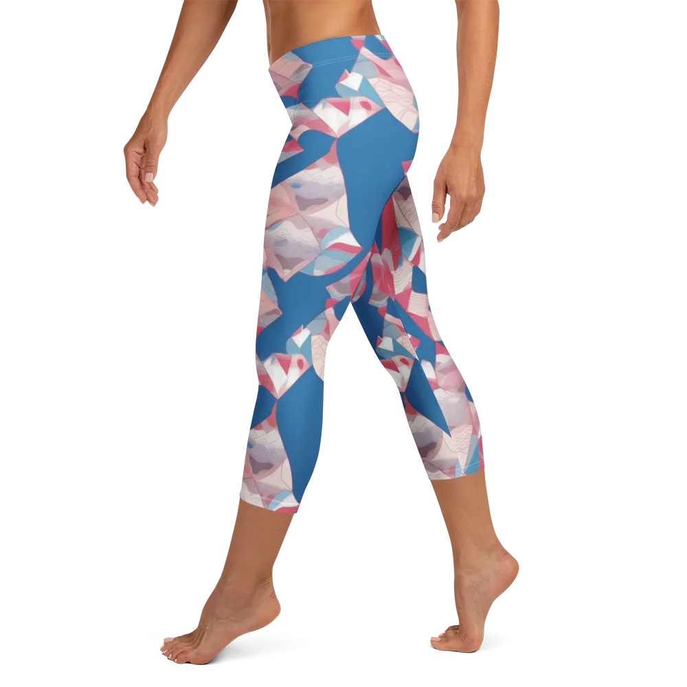 Pink Tectonics on Capri Leggings — Left