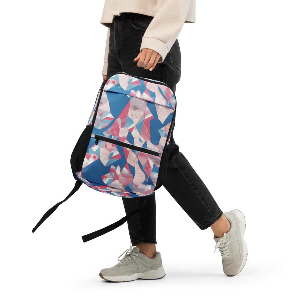 Pink Tectonics on Utility Backpack — Front