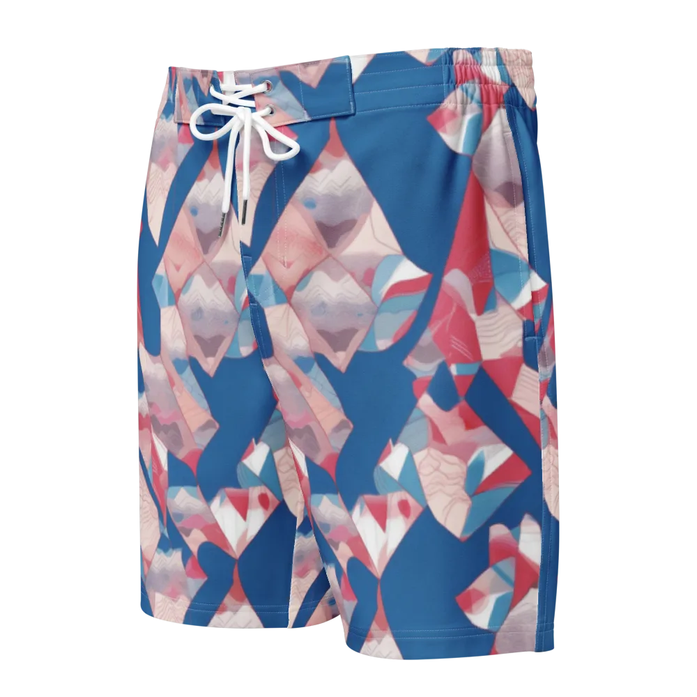 Pink Tectonics on Men's Board Shorts — Front