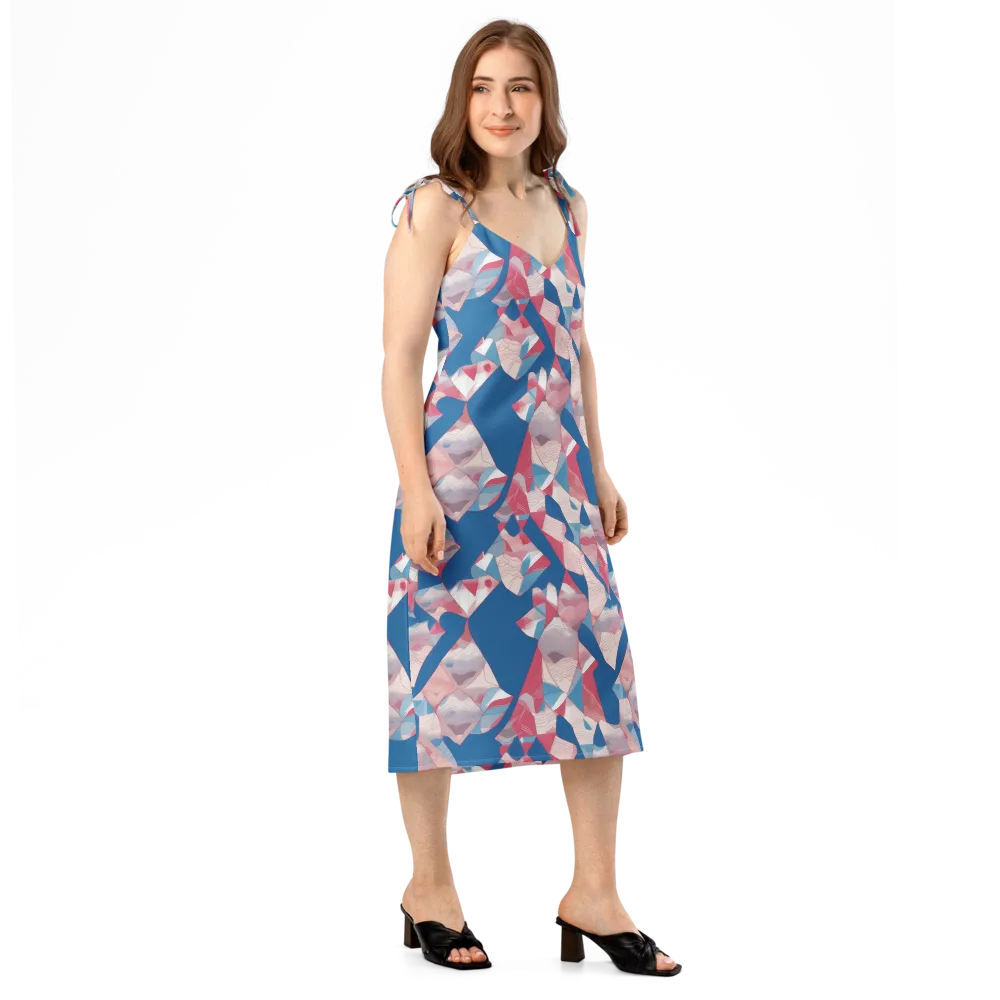 Pink Tectonics on Slip Dress — Right Front