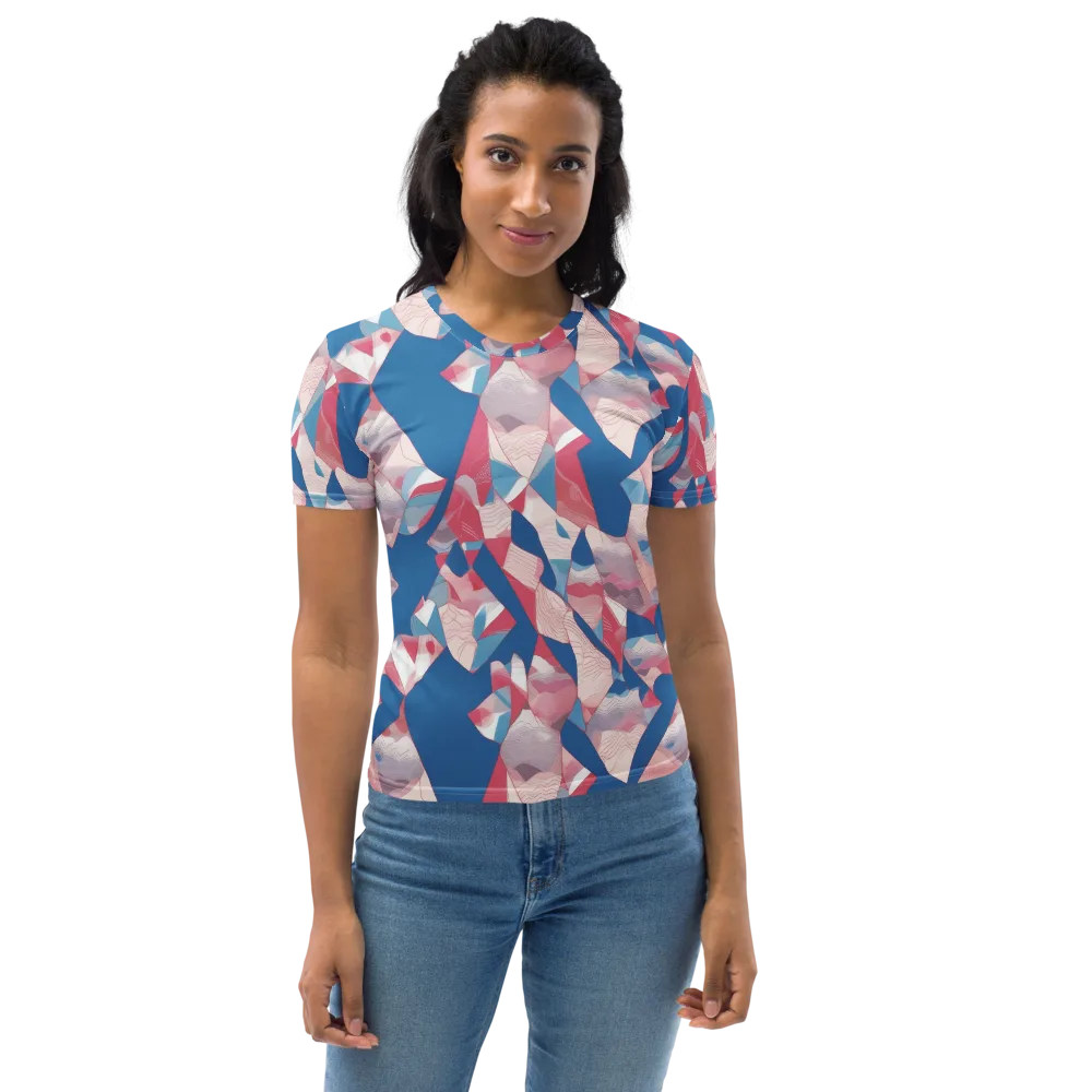 Pink Tectonics on Women's Crew Neck T-Shirt — Front