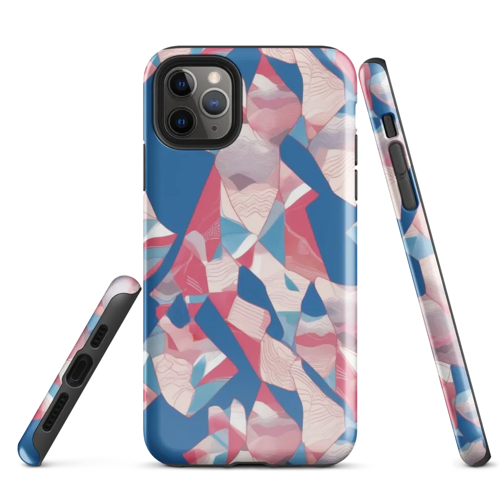 Pink Tectonics on Tough Case for iPhone® — Front