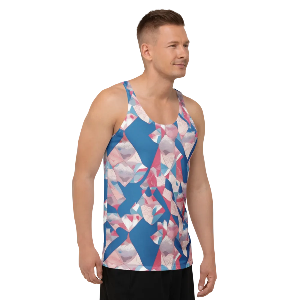 Pink Tectonics on Men's Tank Top — Right Front