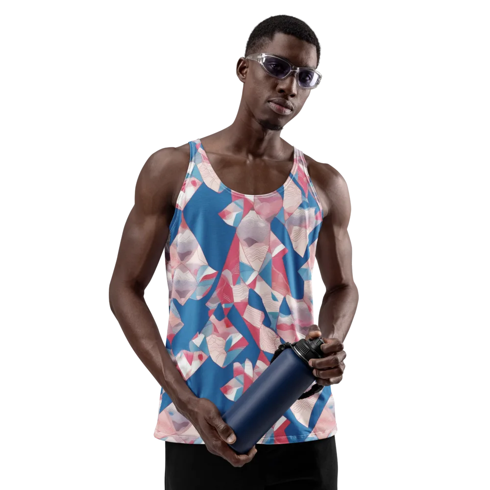 Pink Tectonics on Men's Tank Top — Front