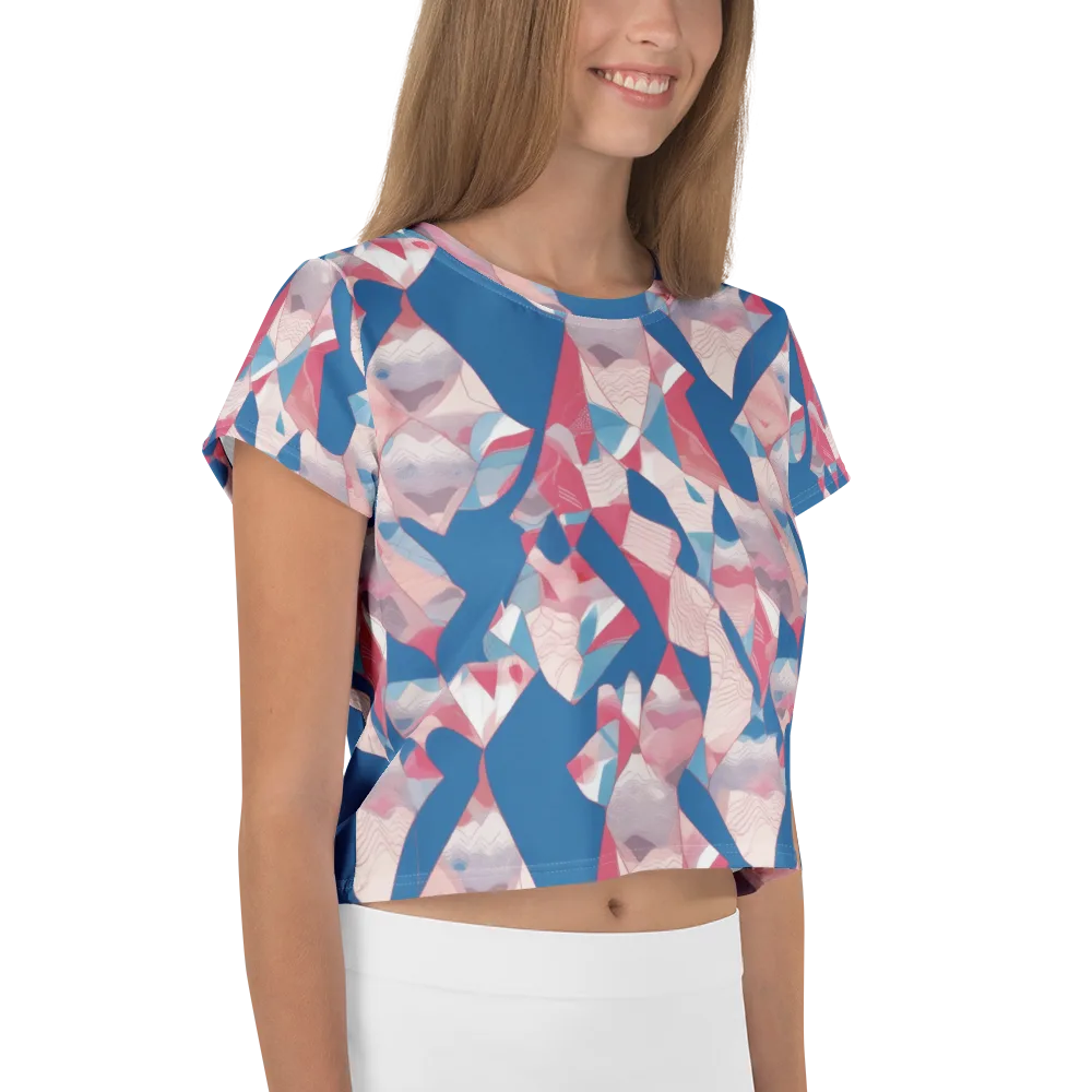 Pink Tectonics on Crop Tee — Right