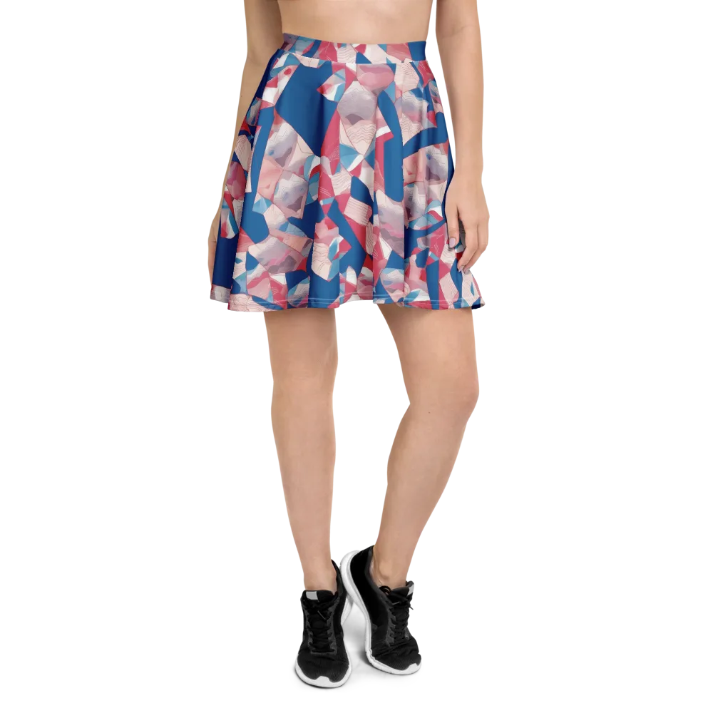Pink Tectonics on Skater Skirt — Front