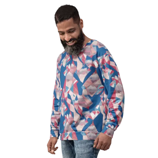 Pink Tectonics on a Sweatshirt