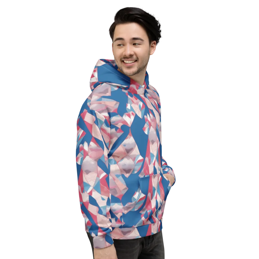 Pink Tectonics on Hoodie — Right