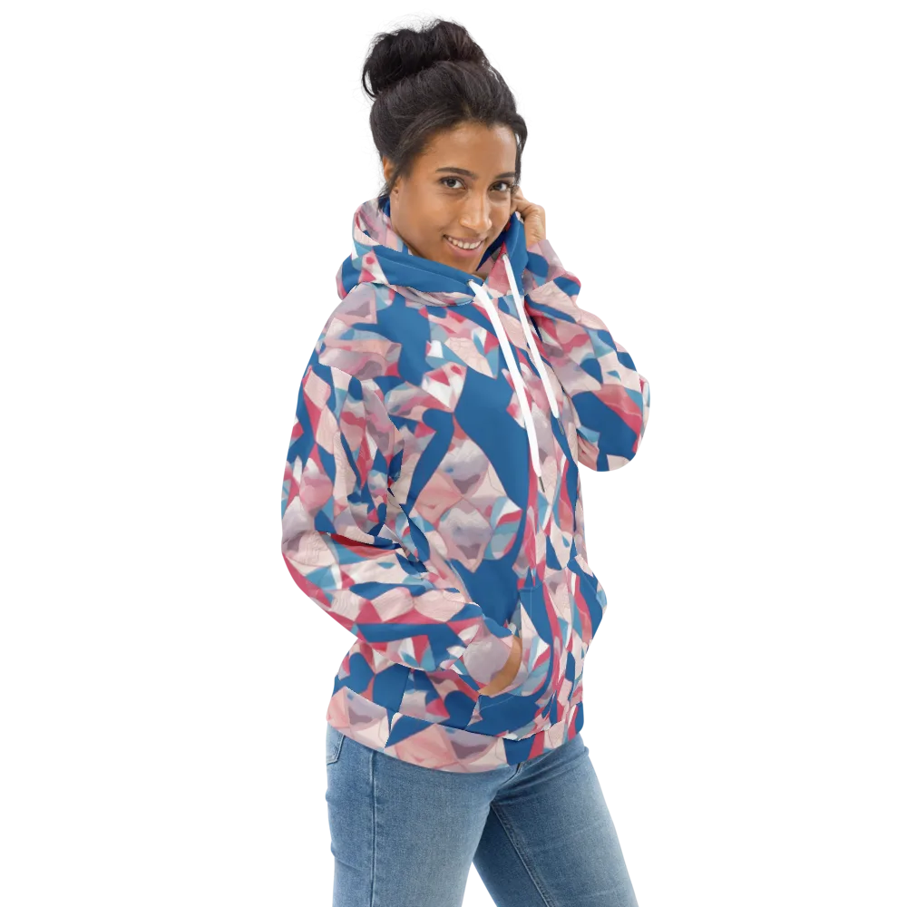 Pink Tectonics on Hoodie — Right