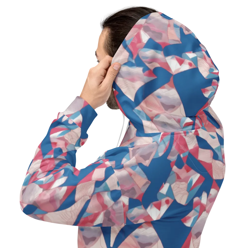 Pink Tectonics on Hoodie — Back