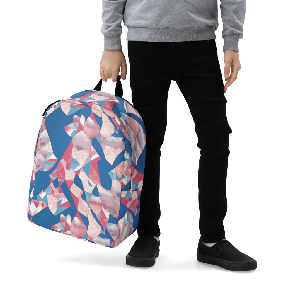 Pink Tectonics on Minimalist Backpack — Zoomed-in