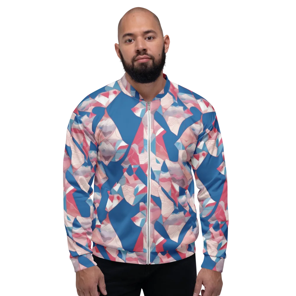 Pink Tectonics on Bomber Jacket — Front