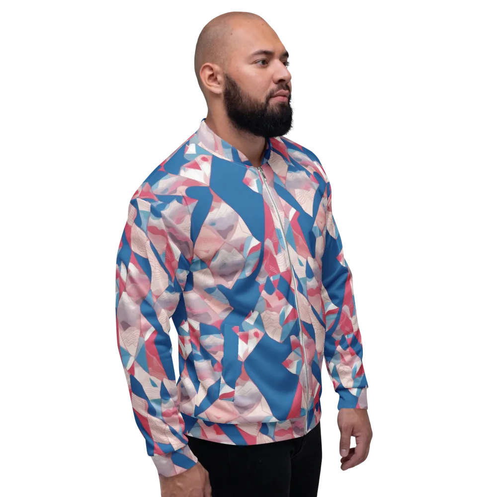 Pink Tectonics on Bomber Jacket — Right
