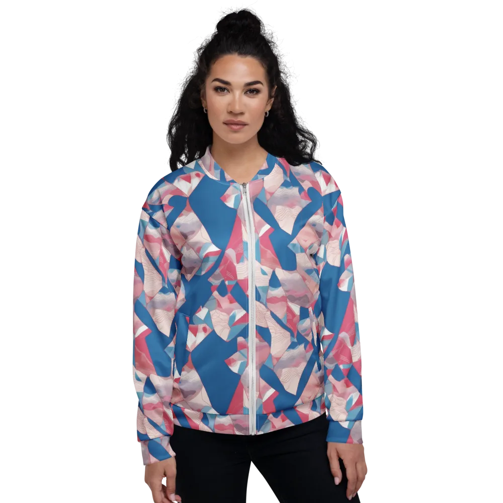 Pink Tectonics on Bomber Jacket — Front