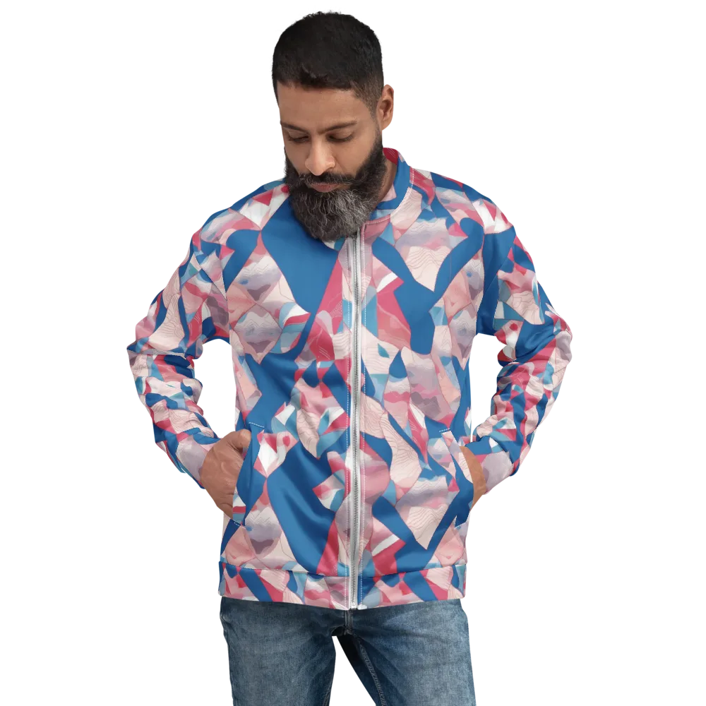 Pink Tectonics on Bomber Jacket — Front