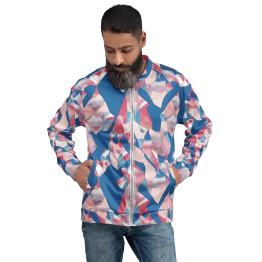Pink Tectonics on a Bomber Jacket