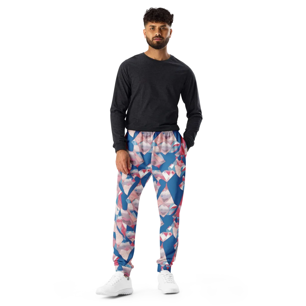Pink Tectonics on Men's Joggers — Front