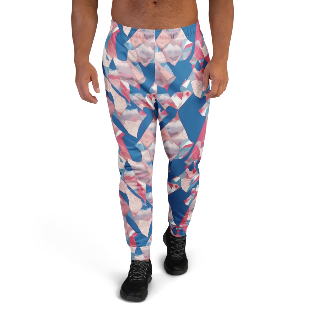 Pink Tectonics on Men's Joggers — Front
