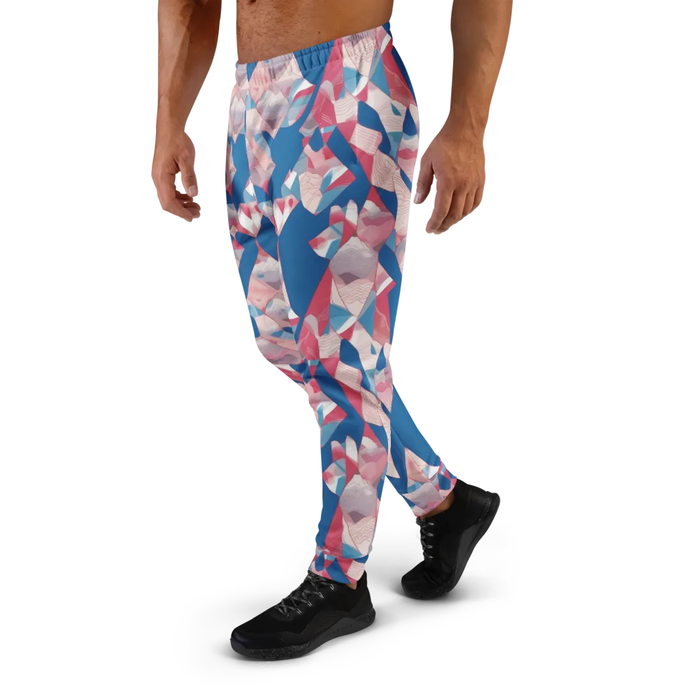 Pink Tectonics on Men's Joggers — Left