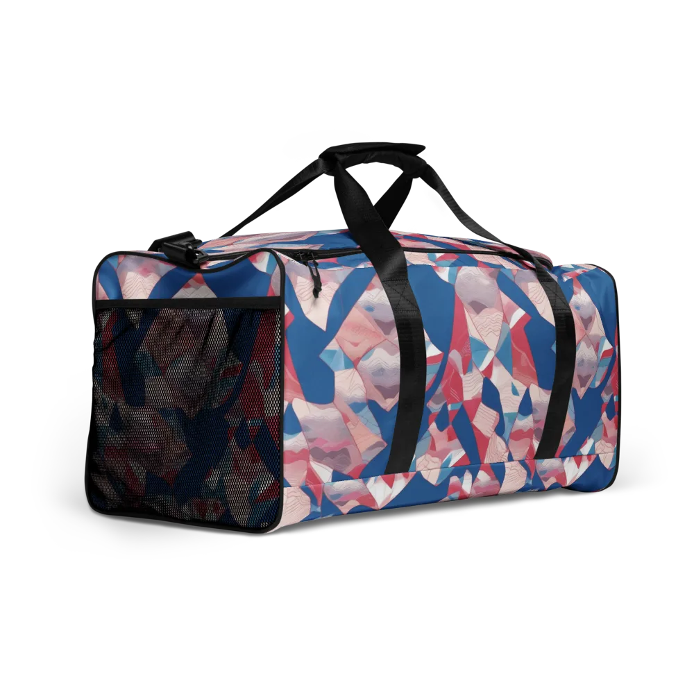 Pink Tectonics on Duffle Bag — Right Front
