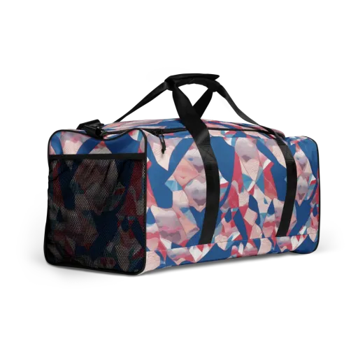 Pink Tectonics on a Duffle Bag