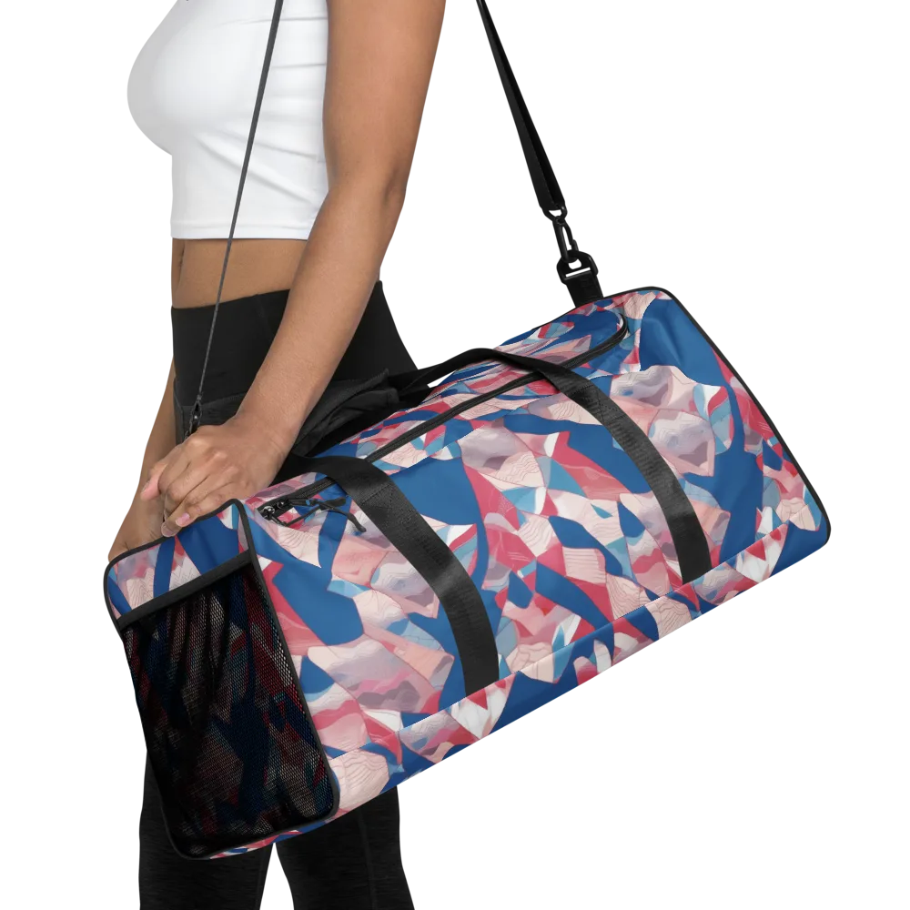 Pink Tectonics on Duffle Bag — Front