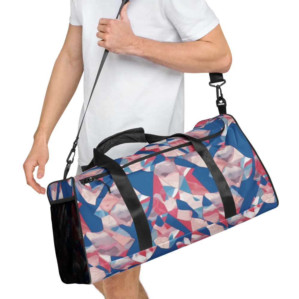 Pink Tectonics on Duffle Bag — Right Front