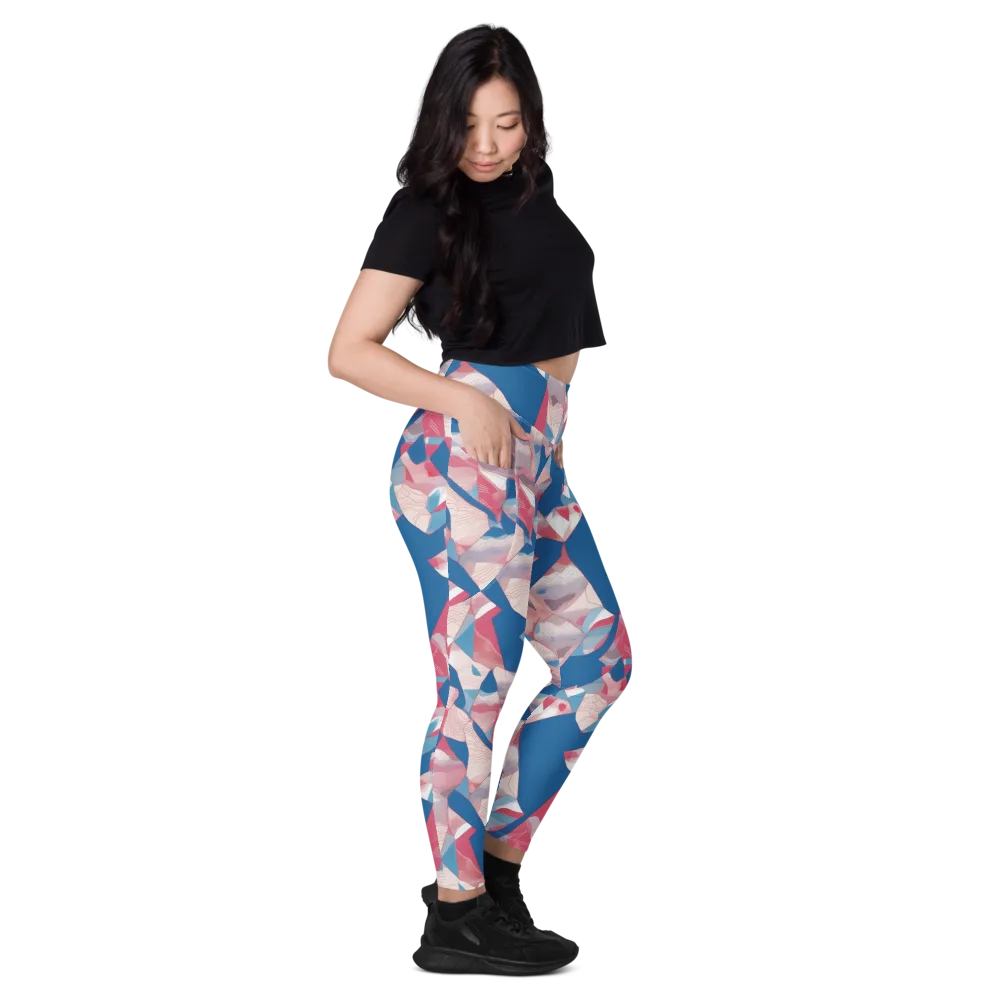 Pink Tectonics on Leggings with Pockets — Right