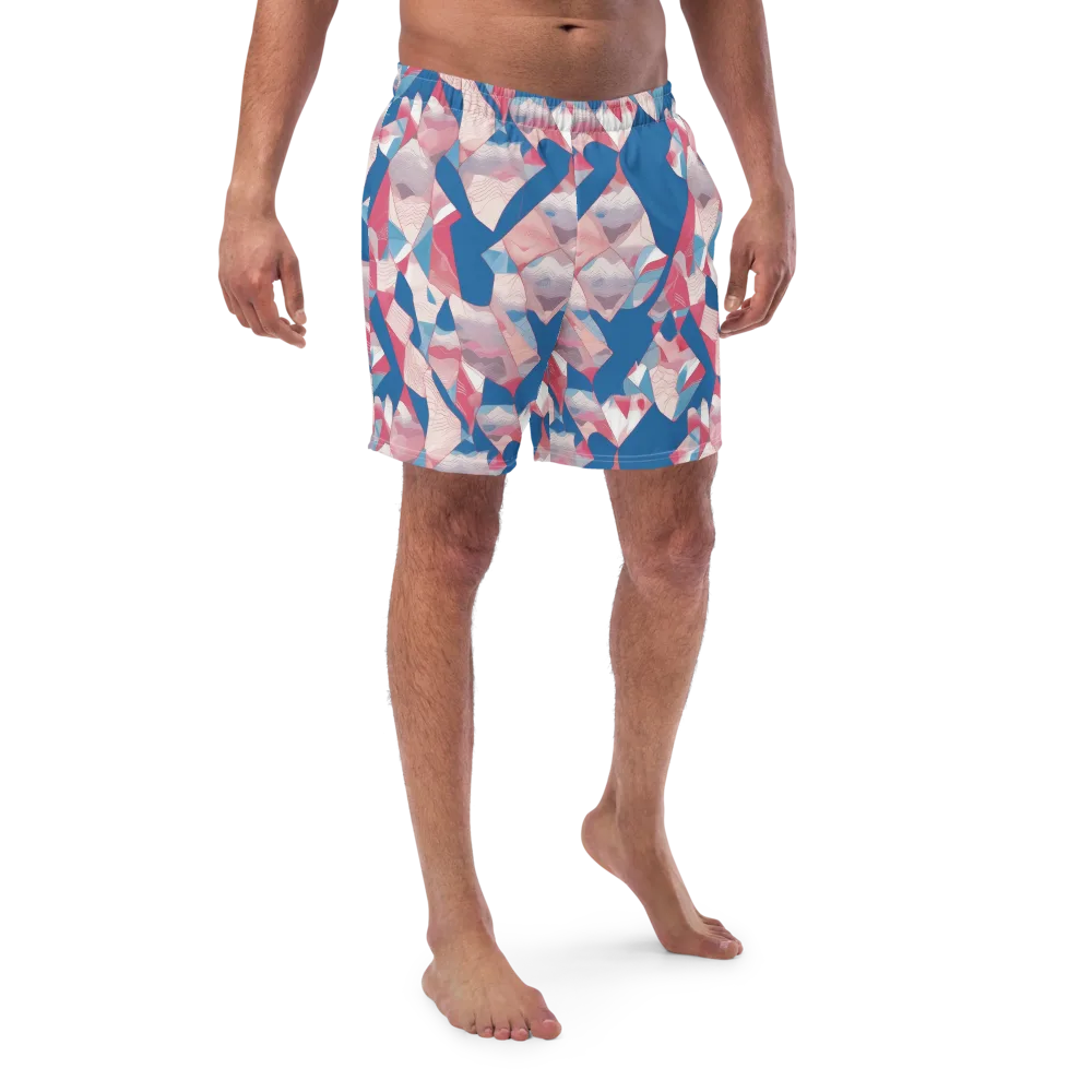 Pink Tectonics on Swim Trunks — Front