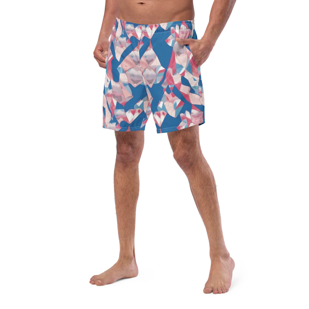 Pink Tectonics on Swim Trunks — Left Front