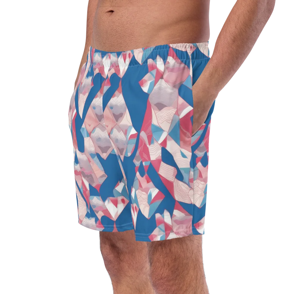 Pink Tectonics on Swim Trunks — Left Front