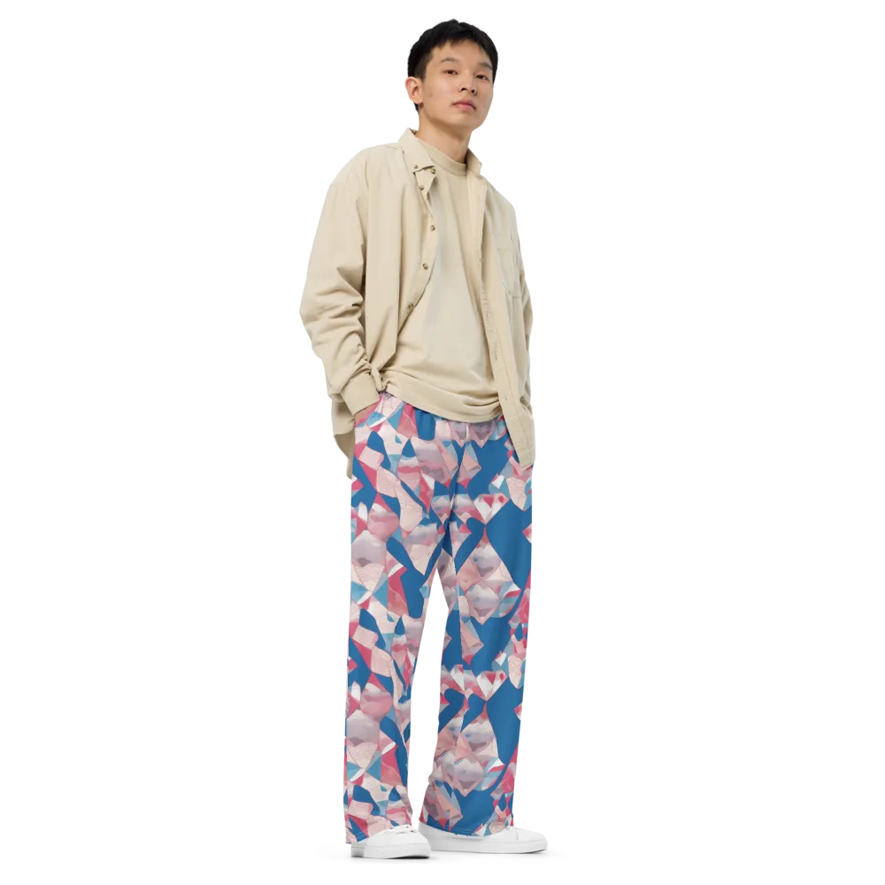 Pink Tectonics on Wide-Leg Pants — Right Front