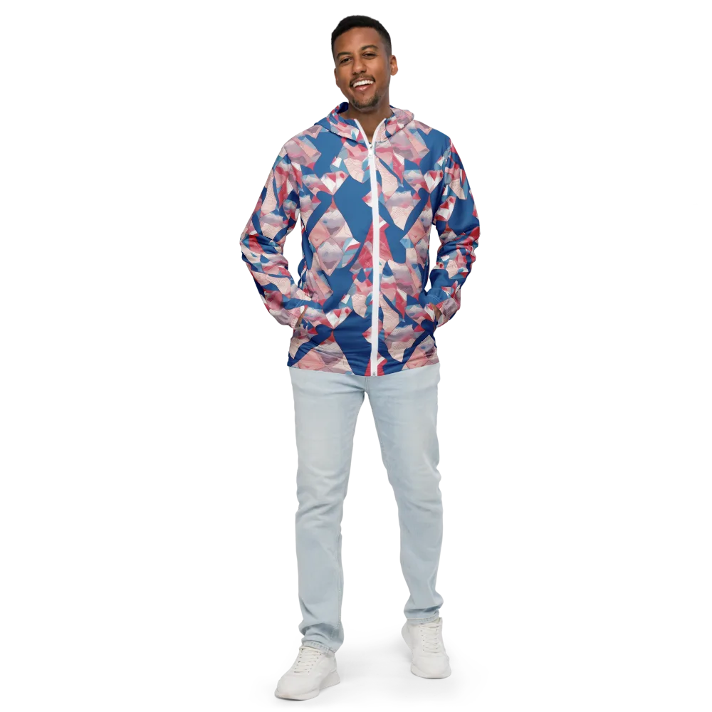 Pink Tectonics on Men's Windbreaker — Front