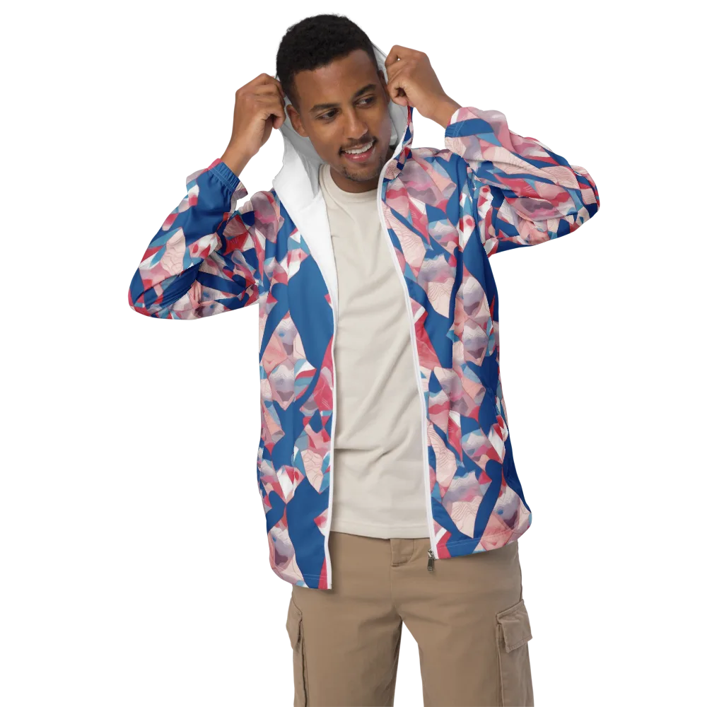 Pink Tectonics on Men's Windbreaker — Front