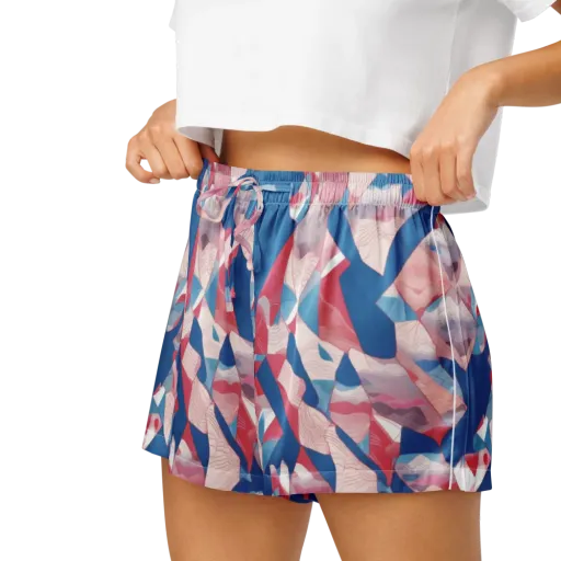 Pink Tectonics on a Women's Pajama Shorts