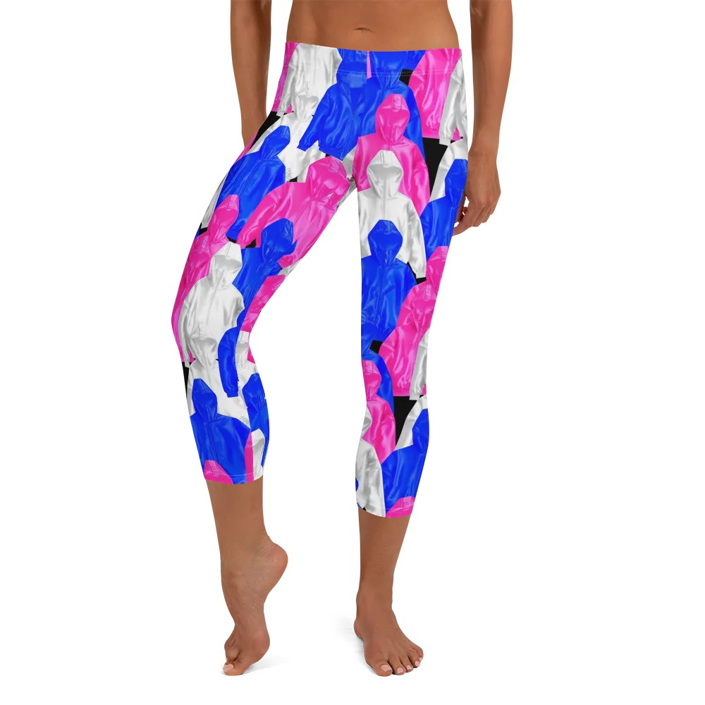 Chrome Weather on Capri Leggings — Front
