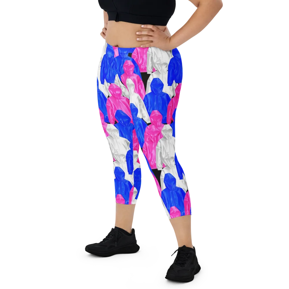 Chrome Weather on Capri Leggings — Front