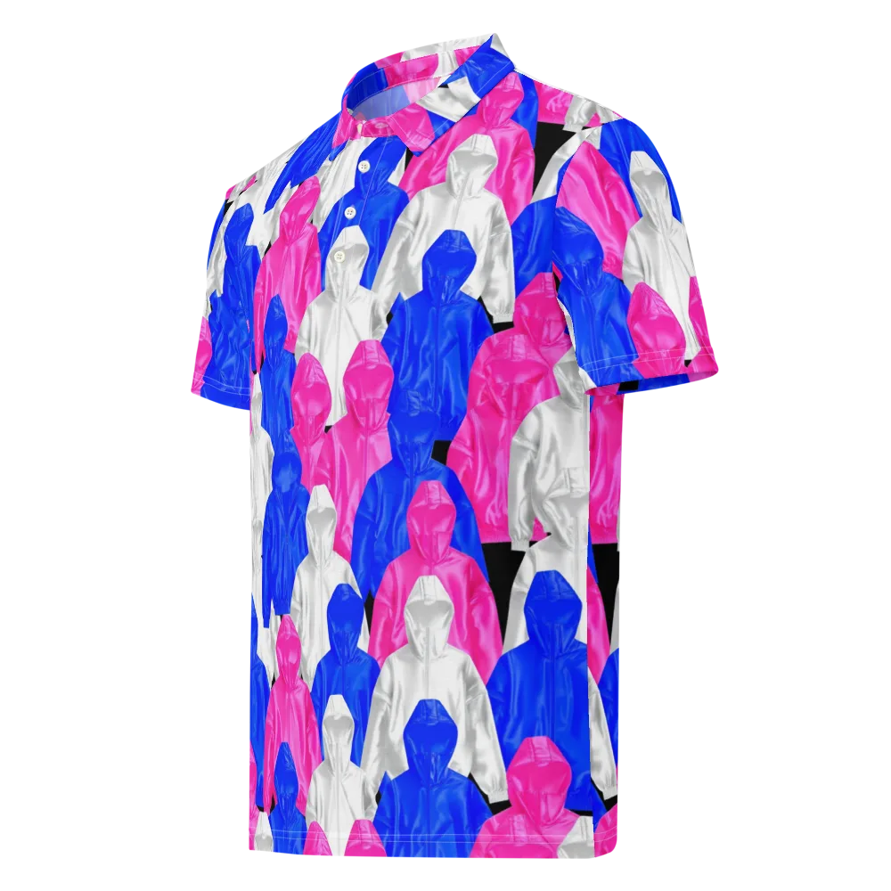 Chrome Weather on Men's Slim Fit Polo Shirt — Left Front
