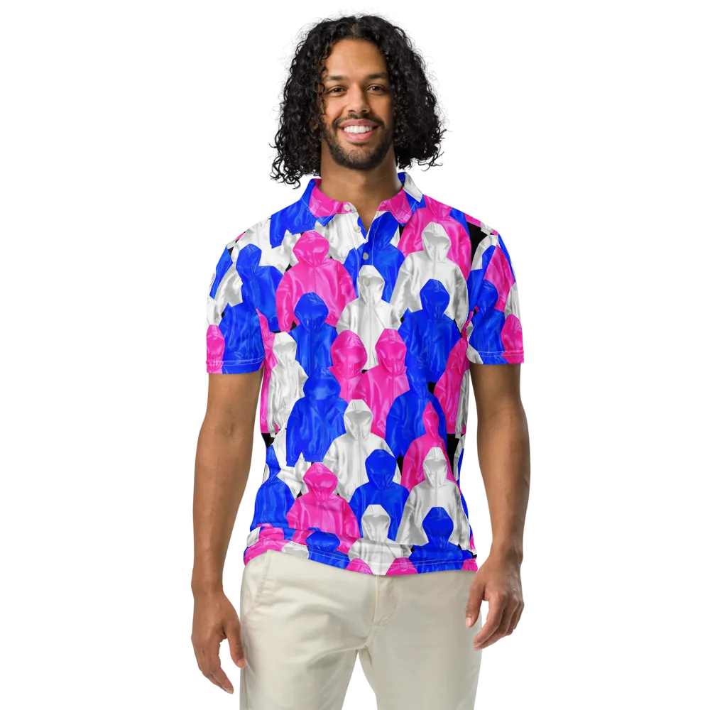 Chrome Weather on Men's Slim Fit Polo Shirt — Front