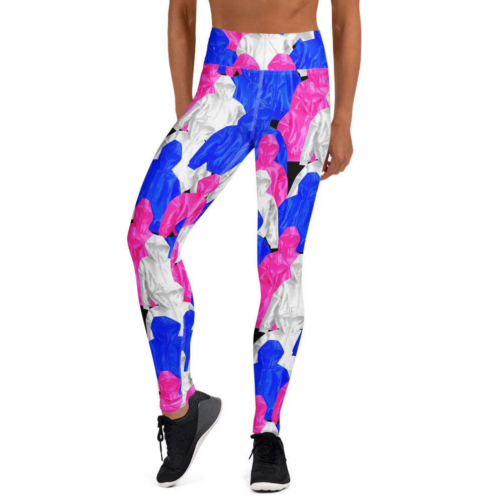 Chrome Weather on Yoga Leggings — Front