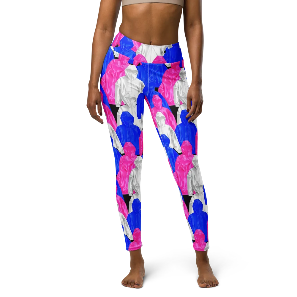 Chrome Weather on Yoga Leggings — Front