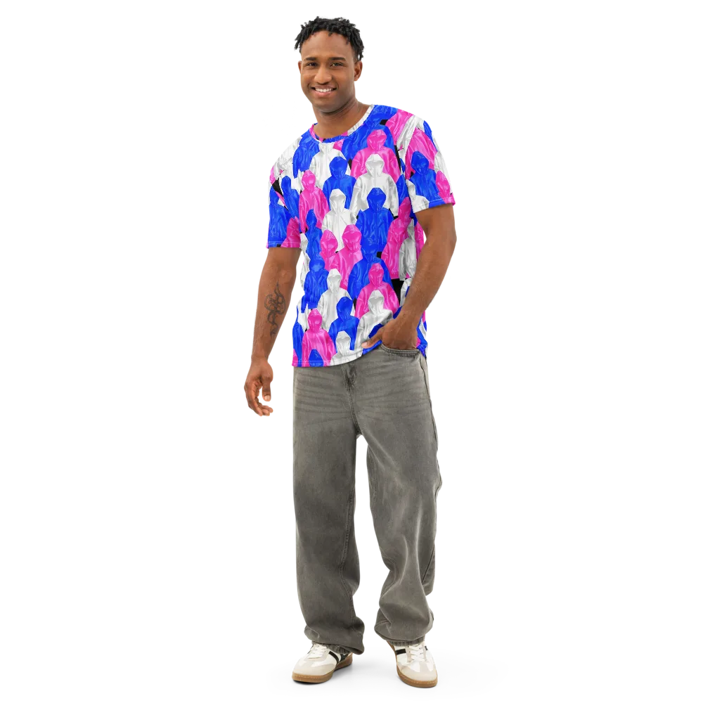 Chrome Weather on Men's Cotton Crew Neck T-Shirt — Front