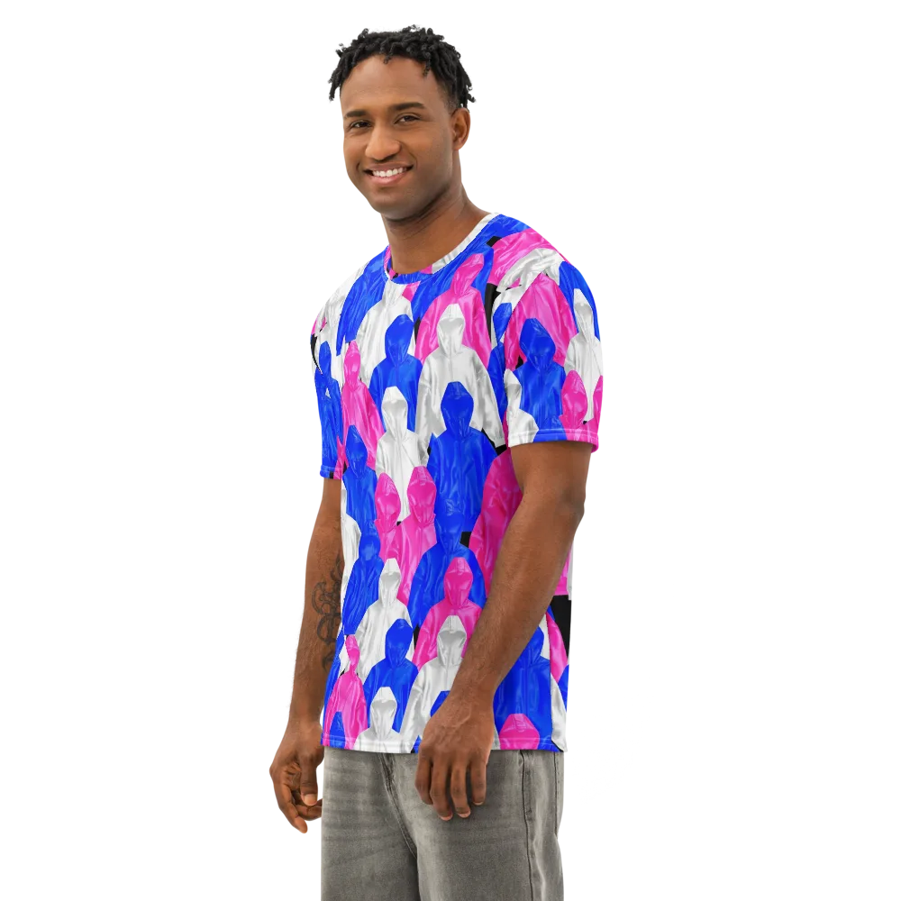 Chrome Weather on Men's Cotton Crew Neck T-Shirt — Left Front