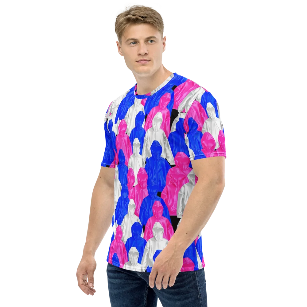 Chrome Weather on Men's Crew Neck T-Shirt — Left