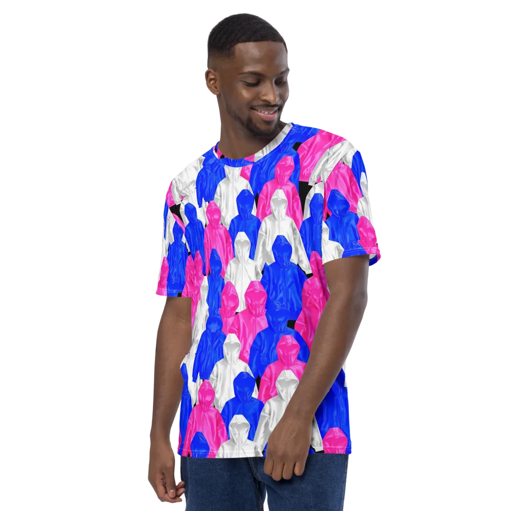 Chrome Weather on Men's Crew Neck T-Shirt — Left