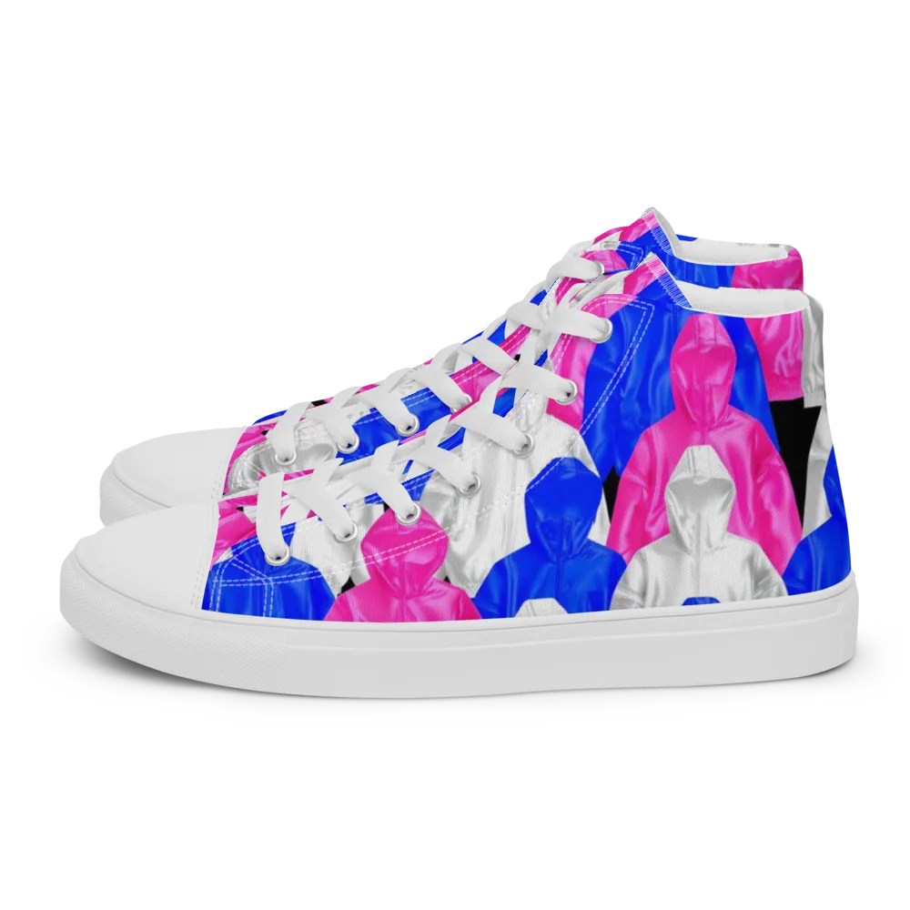 Chrome Weather on Men's High Top Canvas Shoes — Left
