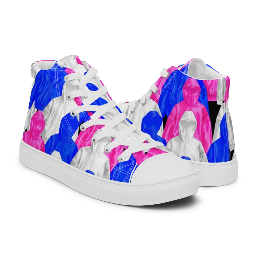 Chrome Weather on Men's High Top Canvas Shoes — Right