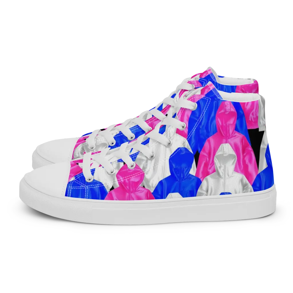 Chrome Weather on Women's High Top Canvas Shoes — Left