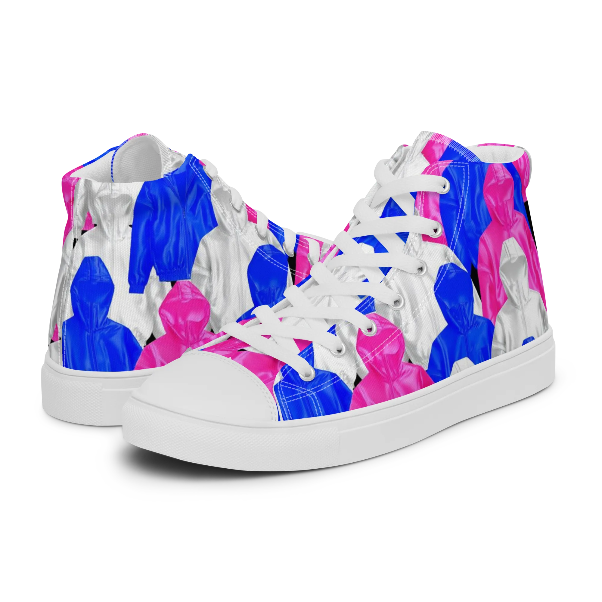 Chrome Weather on Women's High Top Canvas Shoes — Left